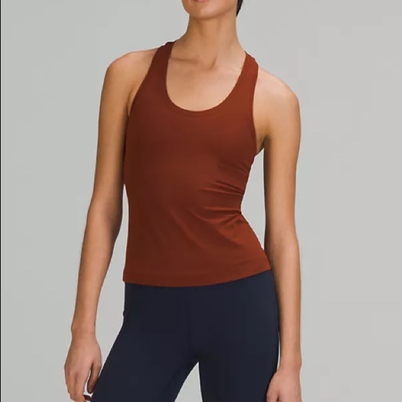🍋LULULEMON COOL RACERBACK TANK*NULU-DATE BROWN-14-NWOT🍋 - Picture 1 of 11